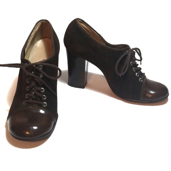 Suburbanaire Shoes - Suburbanaire Vintage Oxford Block Heel / 6